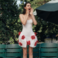 Wholesale Women's Strapless Floral Puff Mini Dress – XS Women's Clothing
