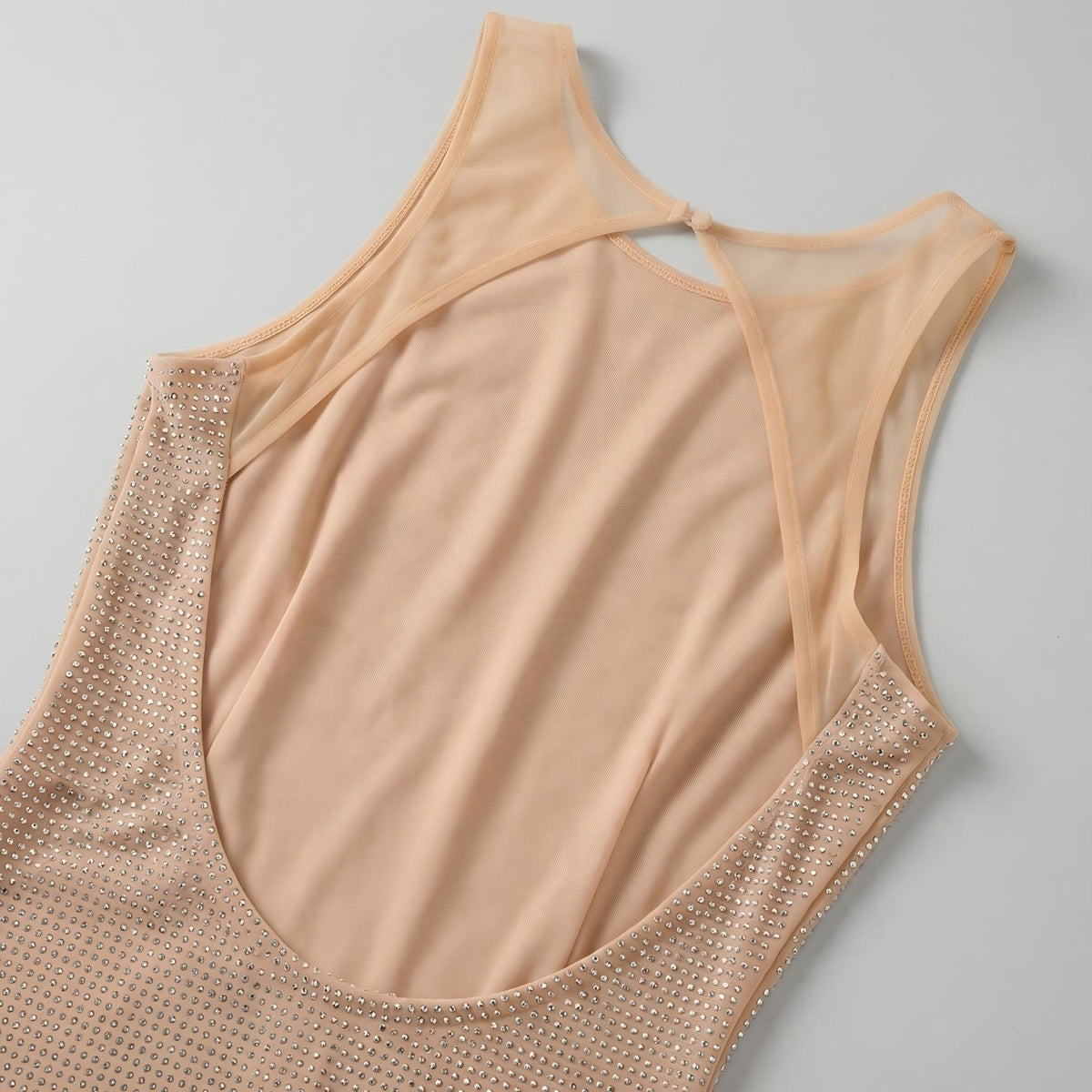【Party & Event】 Mini Sheath Polyester Sexy Spaghetti Strap Cutout Rhinestone Dress - MYTHSIS