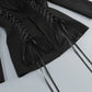 【Party & Event】 Mini Sheath Polyester Sexy Deep V-Neck Cross Tie-Up Blazer Dress - MYTHSIS