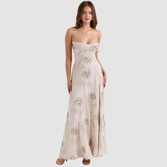Wholesale Women's Jacquard Halter Mini Dress – High-Waist Sleeveless V-Neck