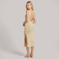 Vacation Midi Shift Knit Minimalist Cover-Up Dress - Wholesale Dresses Low MOQ - MYTHSIS