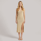 Vacation Midi Shift Knit Minimalist Cover-Up Dress - Wholesale Dresses Low MOQ - MYTHSIS