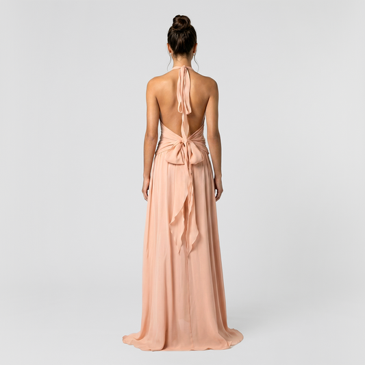 Sexy V-neck sleeveless Maxi dress