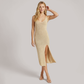 Vacation Midi Shift Knit Minimalist Cover-Up Dress - Wholesale Dresses Low MOQ - MYTHSIS