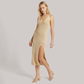 Vacation Midi Shift Knit Minimalist Cover-Up Dress - Wholesale Dresses Low MOQ - MYTHSIS