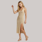 Vacation Midi Shift Knit Minimalist Cover-Up Dress - Wholesale Dresses Low MOQ - MYTHSIS