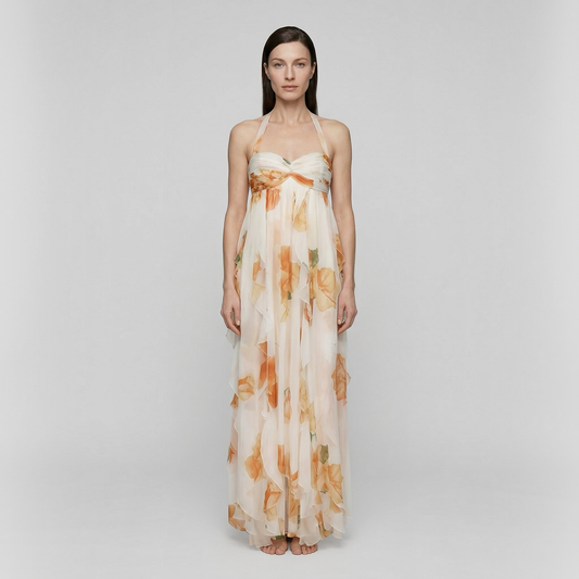 Women's Sleeveless Printed Vacation Maxi Dress