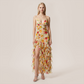 Wedding Guest Maxi A-Line Chiffon Floral Elegant Dress - Wholesale Dresses Low MOQ - MYTHSIS
