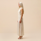 Date Night Maxi Mermaid Polyester Sexy Strapless Mesh Spliced Ribbed Dress - MYTHSIS