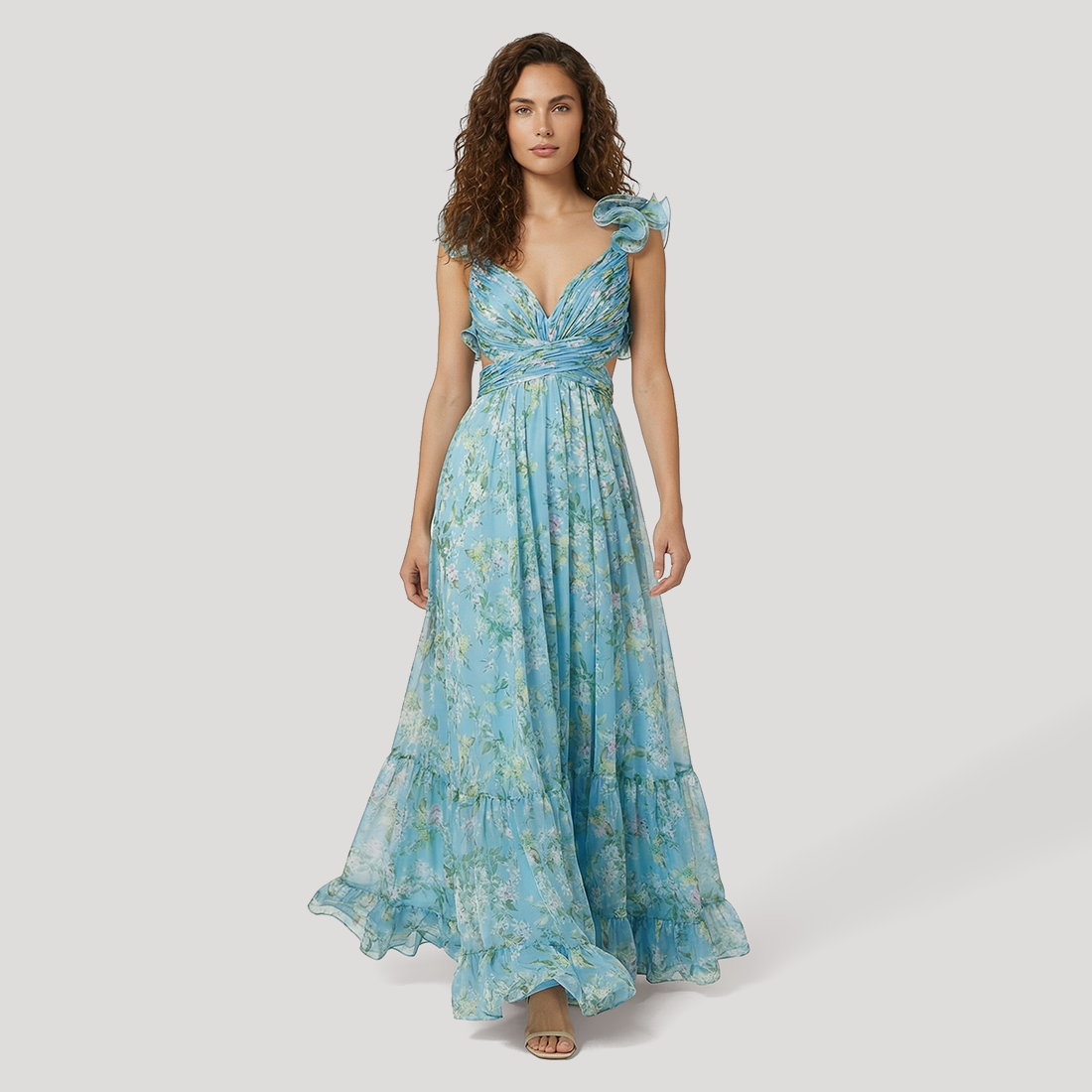 Vacation Maxi A-Line Organza Bohemian Dress - MYTHSIS