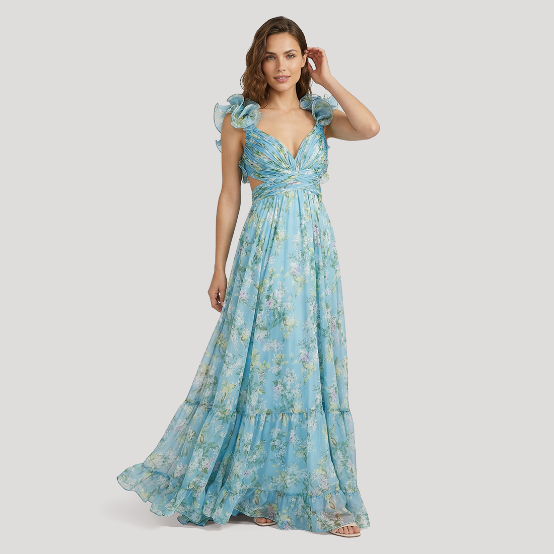 Vacation Maxi A-Line Organza Bohemian Dress - MYTHSIS