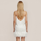 Party & Event Mini Bodycon Sequin Feather Trim Dress - MYTHSIS