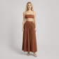 Vacation Maxi A-Line Cotton Simple Two-Piece Set - MYTHSIS