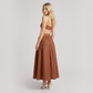 Vacation Maxi A-Line Cotton Simple Two-Piece Set - MYTHSIS