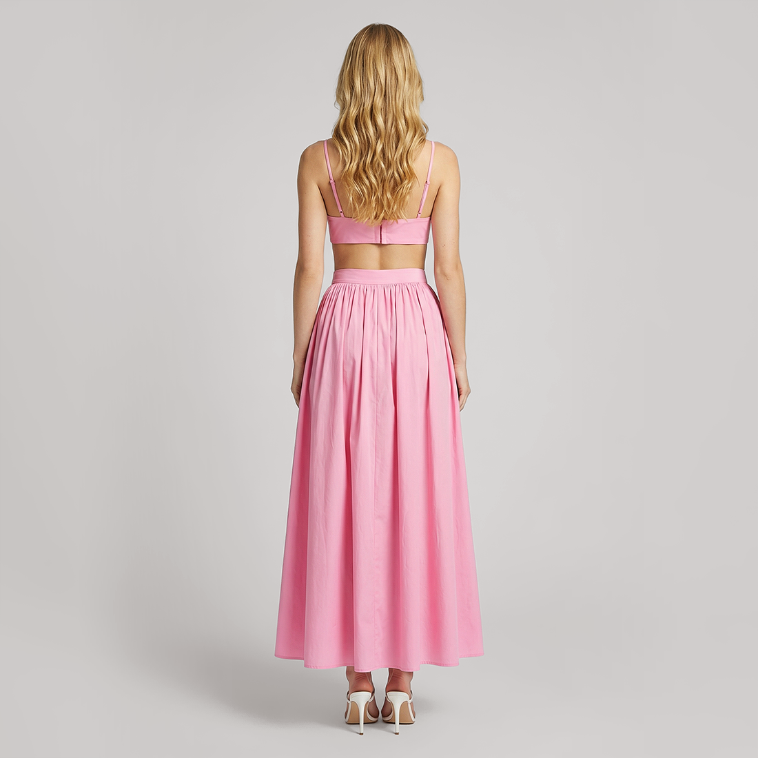Vacation Maxi A-Line Cotton Simple Two-Piece Set - MYTHSIS