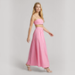 Vacation Maxi A-Line Cotton Simple Two-Piece Set - MYTHSIS