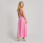Vacation Maxi A-Line Cotton Simple Two-Piece Set - MYTHSIS