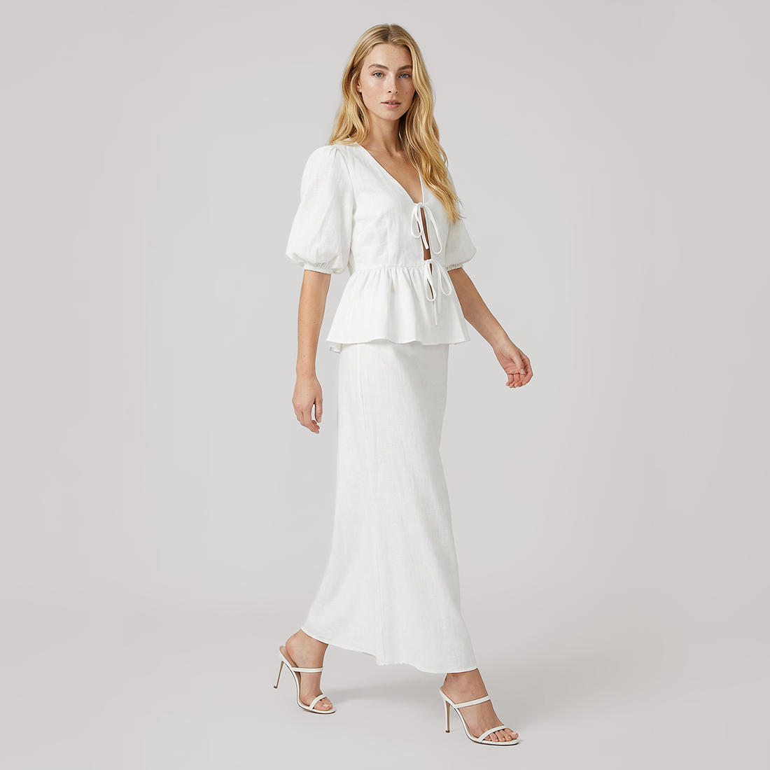 Casual Maxi Cotton Two-Piece Set - MYTHSIS