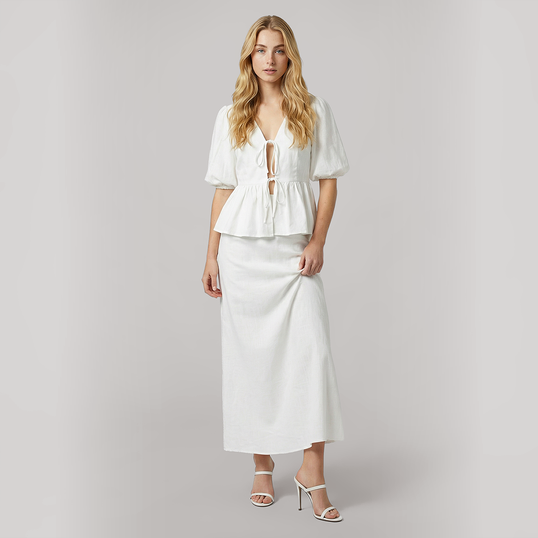 Casual Maxi Cotton Two-Piece Set - MYTHSIS