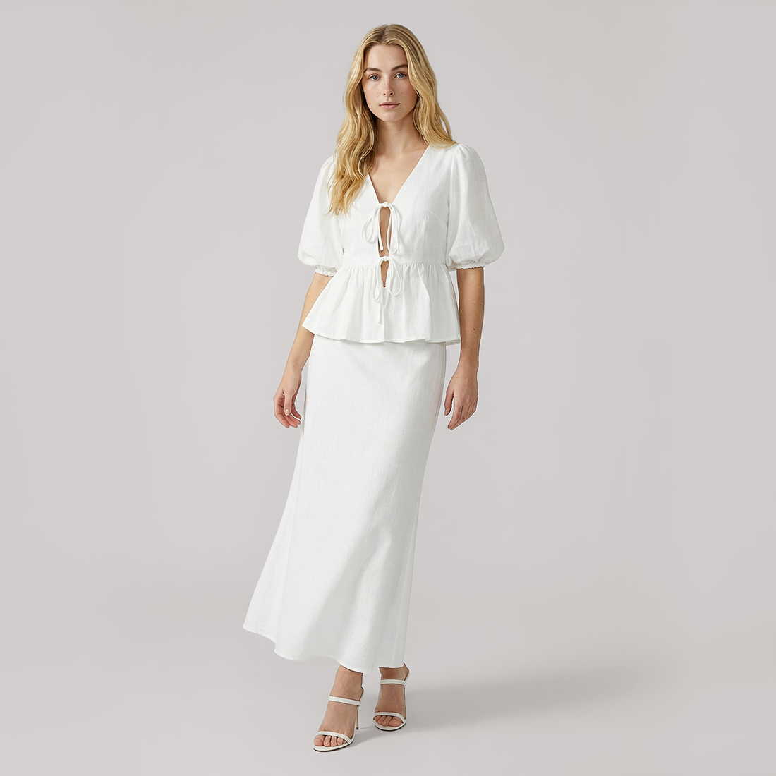 Casual Maxi Cotton Two-Piece Set - MYTHSIS