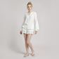 Casual Mini A-Line Cotton Simple Two-Piece Short Set - MYTHSIS