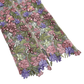Vacation & Resort Satin Floral Print 3D Flower Maxi Bodycon Dress - MYTHSIS