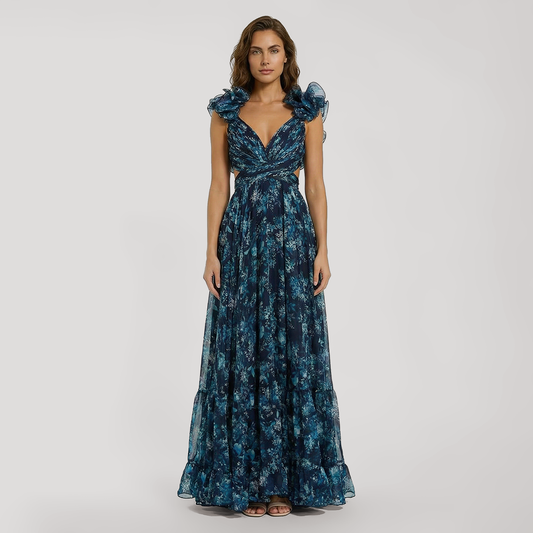 Vacation Maxi A-Line Organza Bohemian Dress - MYTHSIS