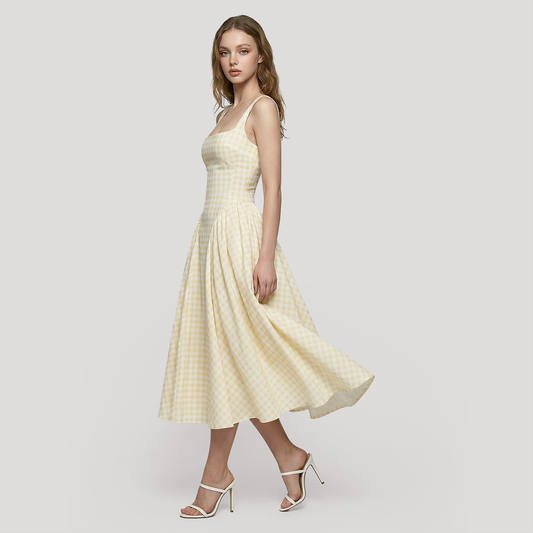 Vacation Maxi Fit & Flare Polyester Feminine Dress - MYTHSIS