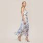 Wedding Guest Maxi A-Line Chiffon Floral Elegant Dress - MYTHSIS