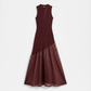 Date Night Maxi Mermaid Polyester Sexy Strapless Mesh Spliced Ribbed Dress - MYTHSIS