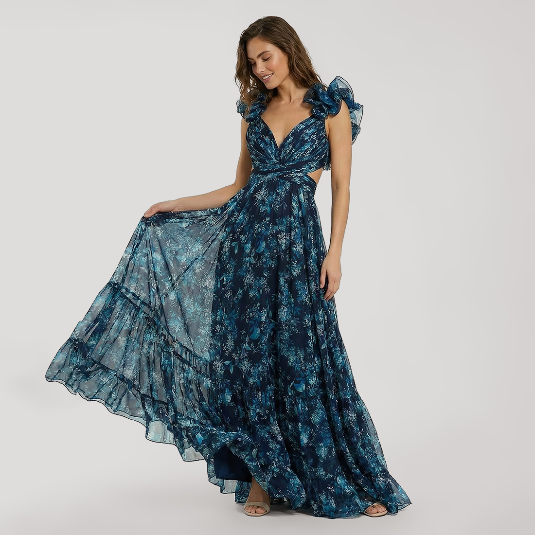 Vacation Maxi A-Line Organza Bohemian Dress - MYTHSIS