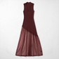 Date Night Maxi Mermaid Polyester Sexy Strapless Mesh Spliced Ribbed Dress - MYTHSIS