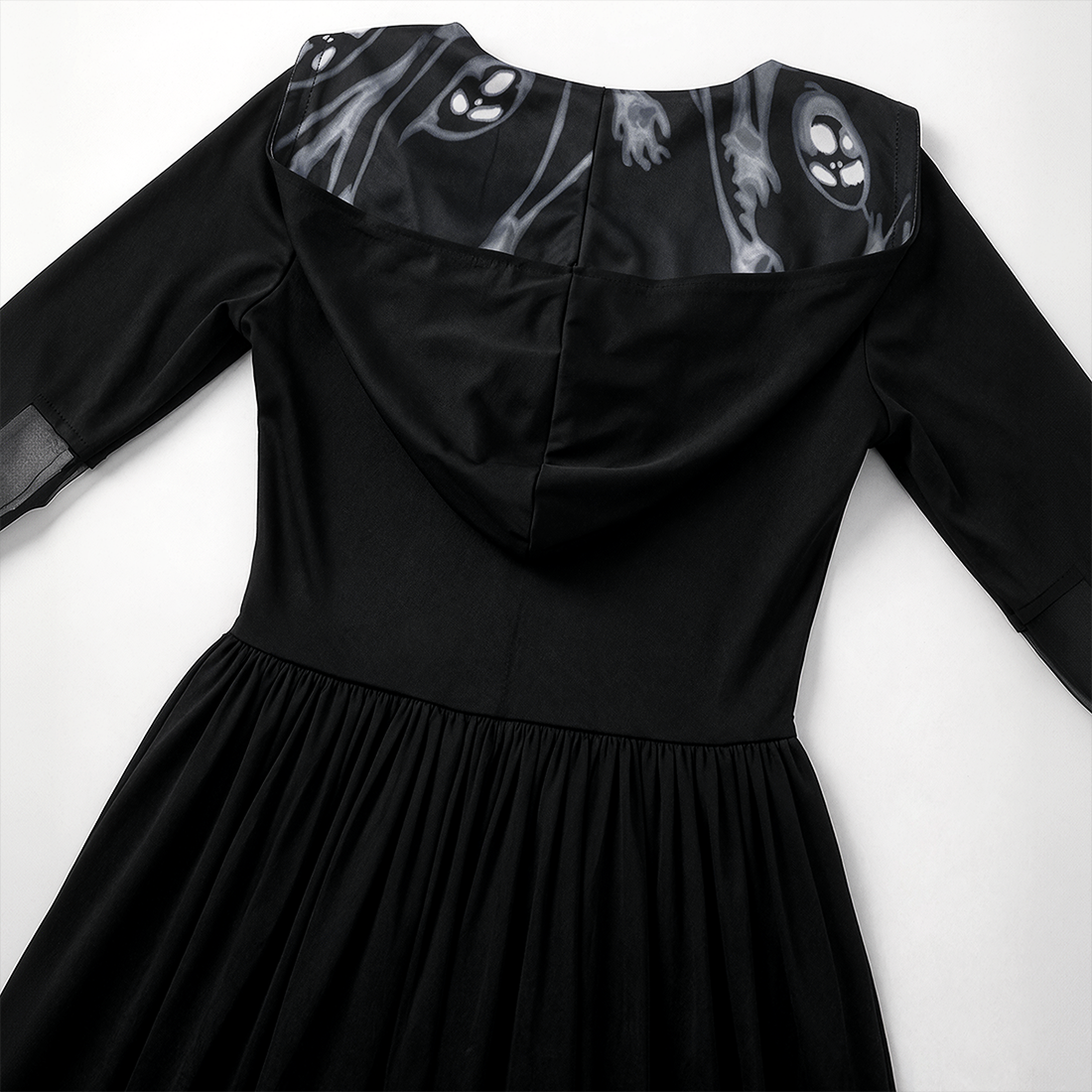 Wholesale Women's Witch Hooded Halloween Costume Long Dress