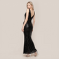 Wedding Guest Maxi Bodycon Sequin Glam Dress - MYTHSIS