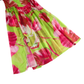Vacation & Resort Maxi A-Line Satin Floral Print Strapless Dress - MYTHSIS