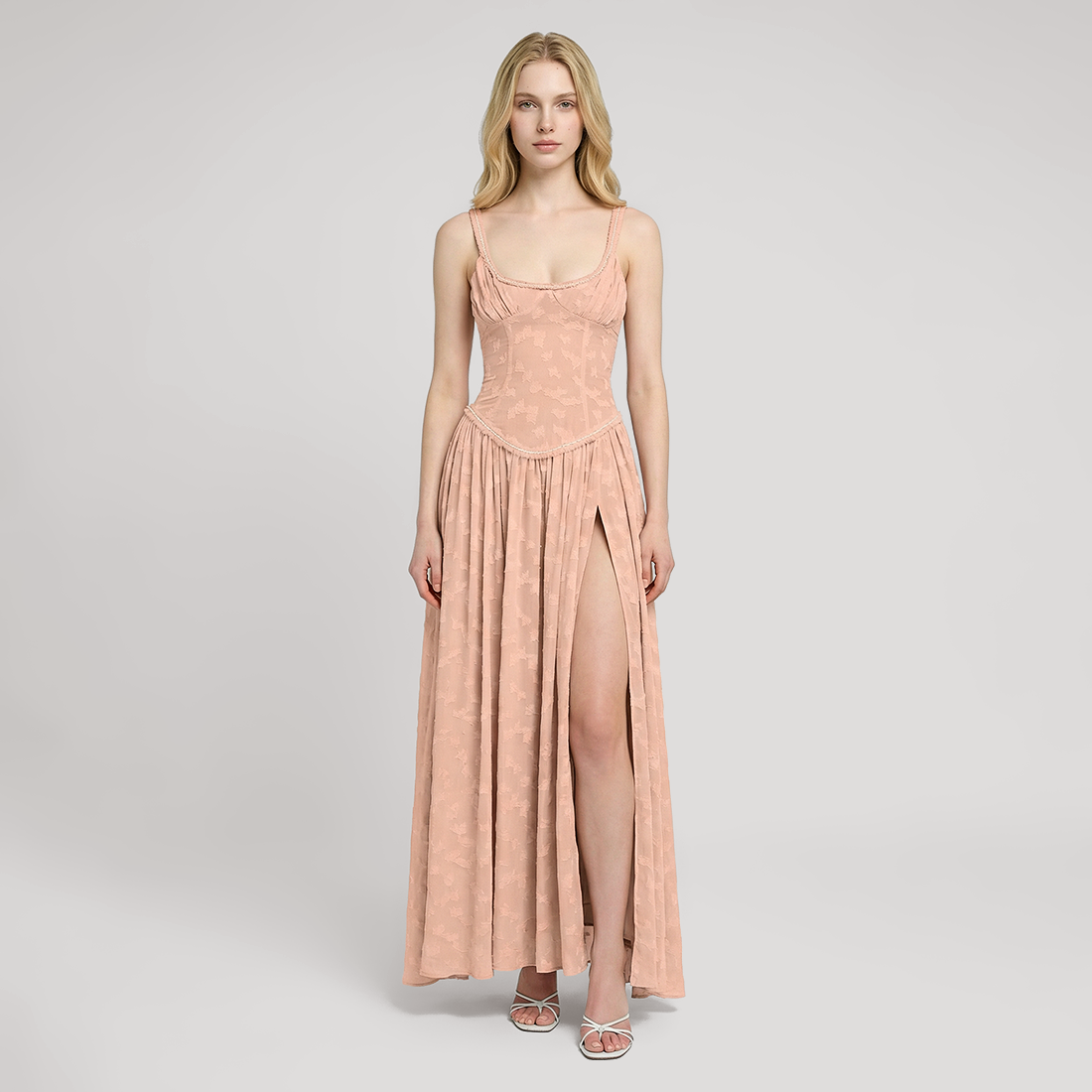 Vacation Maxi Slip Lace Romantic Dress - MYTHSIS