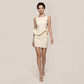 Date Night Mini Bodycon Polyester Sexy 3D Floral Sleeveless Open Back Dress - MYTHSIS