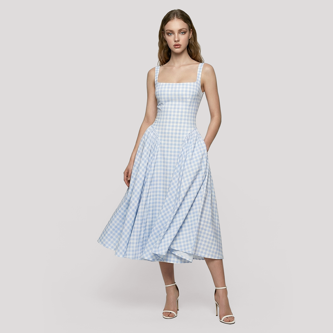 Vacation Midi Fit & Flare Polyester Feminine Dress - MYTHSIS