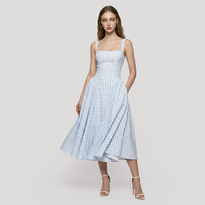 Vacation Midi Fit & Flare Polyester Feminine Dress - MYTHSIS