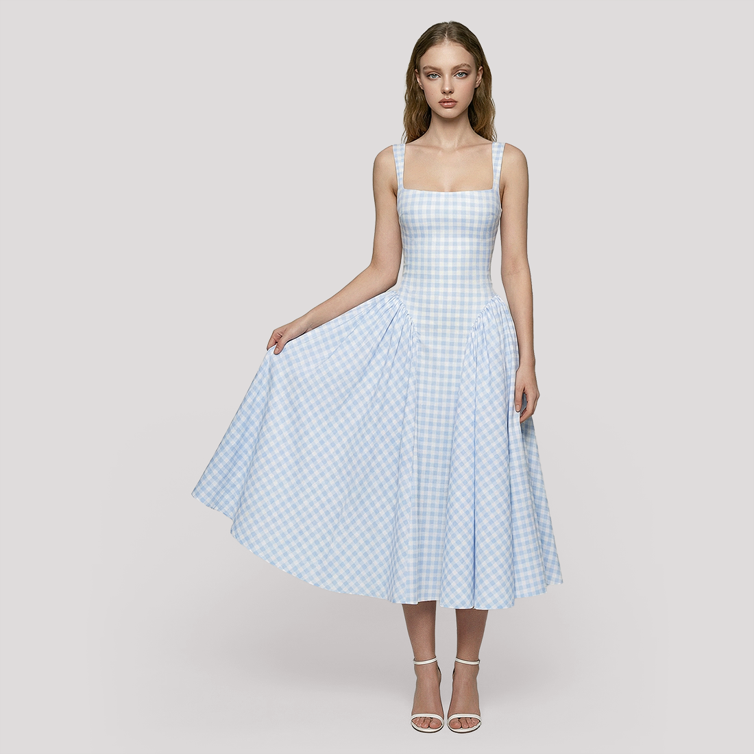 Vacation Midi Fit & Flare Polyester Feminine Dress - MYTHSIS