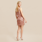 Party & Event Mini Bodycon Sequin Sexy Satin Fringe Dress - MYTHSIS