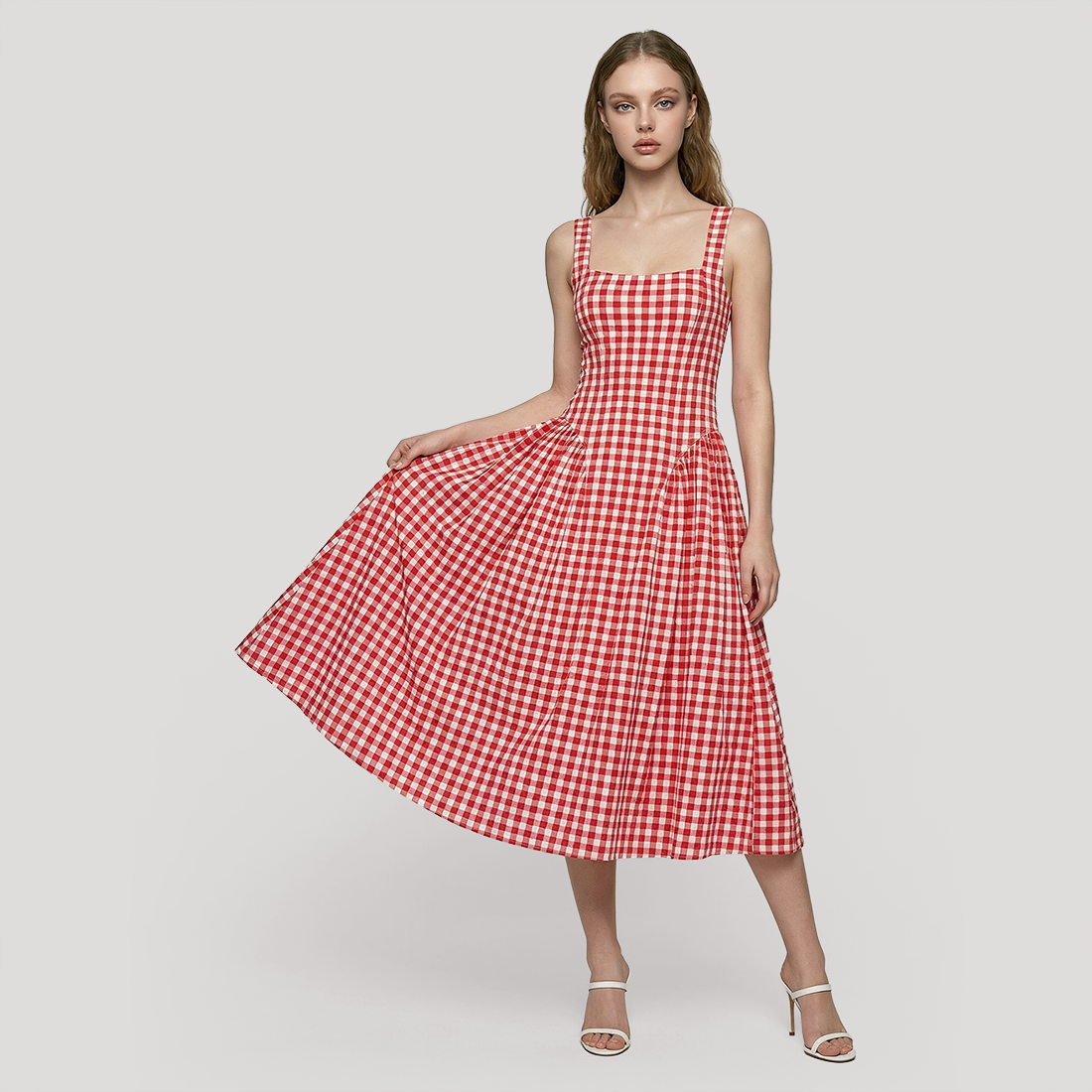 Vacation Midi Fit & Flare Polyester Feminine Dress - MYTHSIS