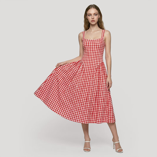 Vacation Maxi Fit & Flare Polyester Feminine Dress - MYTHSIS