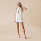 Date Night Mini A-Line Knit Sexy Halter Neck Cutout Backless Dress - Wholesale Dresses Low MOQ - MYTHSIS