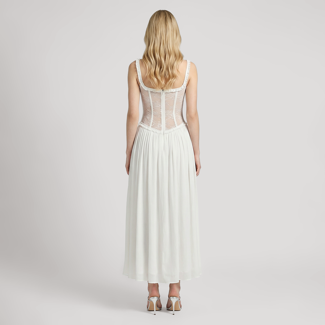 Vacation Maxi Slip Lace Romantic Dress - MYTHSIS