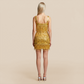 Party & Event Mini Bodycon Sequin Sexy Satin Fringe Dress - MYTHSIS