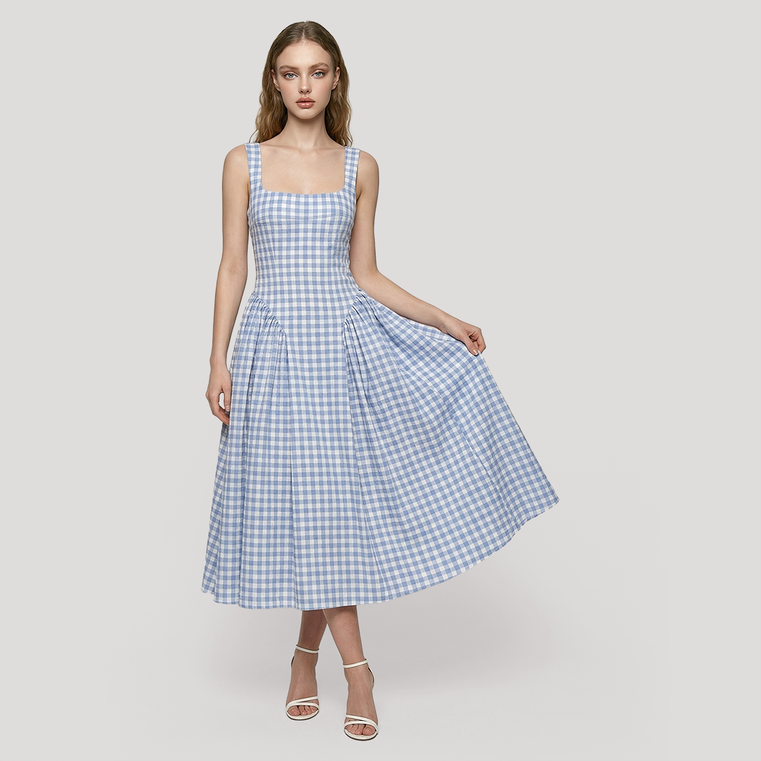 Vacation Midi Fit & Flare Polyester Feminine Dress - MYTHSIS