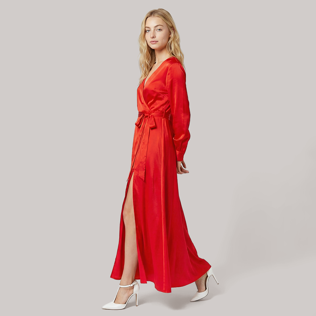 Formal Evening Maxi A-Line Chiffon Minimalist Full-swing Dress - Wholesale Dresses Low MOQ - MYTHSIS