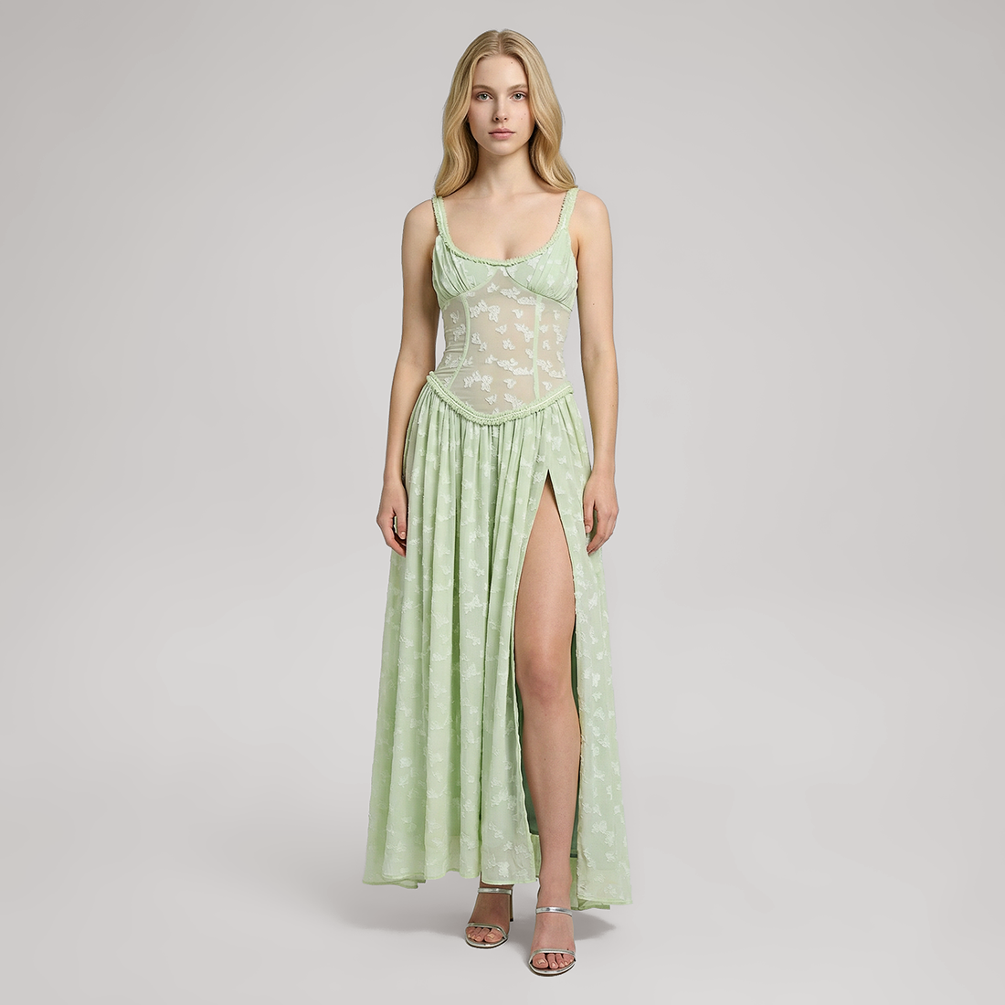 Vacation Maxi Slip Lace Romantic Dress - MYTHSIS
