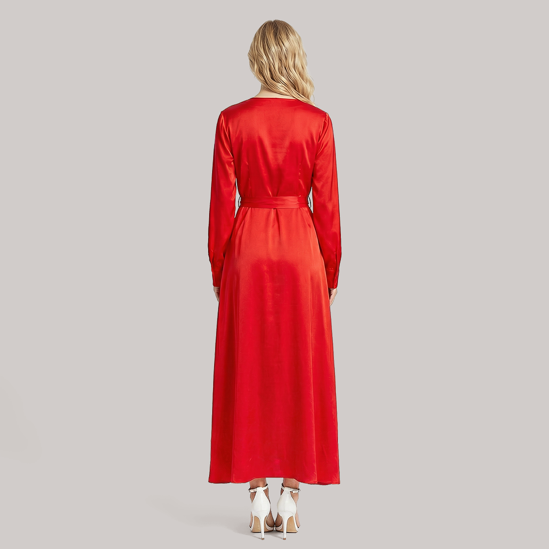 Formal Evening Maxi A-Line Chiffon Minimalist Full-swing Dress - Wholesale Dresses Low MOQ - MYTHSIS